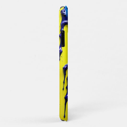 Coques Case-Mate iPhone Jaune pourpre bleu noir vif Abstrait (Dos/Droite)