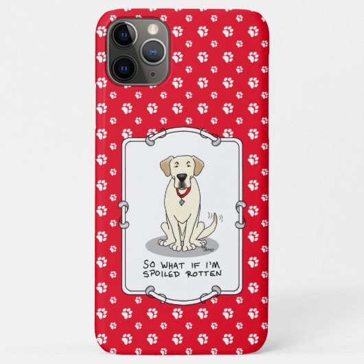 Coques Case-Mate iPhone Jaune pourri du labo Labrador Retriever Drôle (Dos)