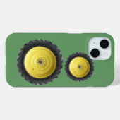 Coques Case-Mate iPhone Jaune Tracteur agricole Roues (Verso (horizontal))
