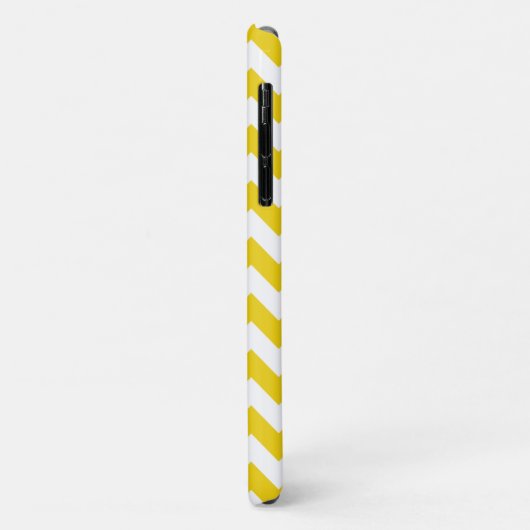 Coques Case-Mate iPhone Jaune Zigzag, Jaune Chevron, Motif géométrique (Dos/Gauche)