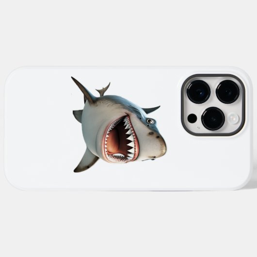 Coques Case-Mate iPhone Jaws Grinning : une représentation ludique d'un de (Verso (horizontal))