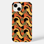 Coques Case-Mate iPhone Jazz Art Déco Rétro, Courbes Chaudes Cercles géomé (Verso)