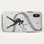 Coques Case-Mate iPhone Jazz Dance Silver (Dos (Horizontal))