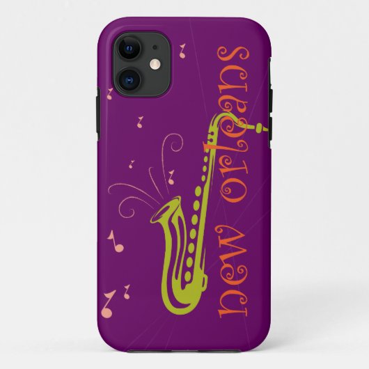 Coques Case-Mate iPhone Jazz de la Nouvelle-Orléans (Dos)