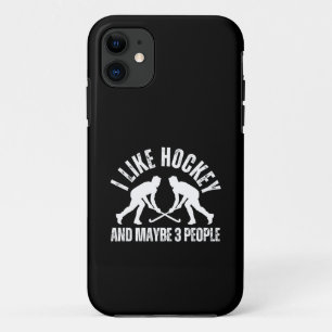 Case-Mate iPhone CASE JE AIME LE HOCKEY ET PEUT-ÊTRE 3 PERSONNES