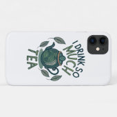 Coques Case-Mate iPhone Je Bois Tellement De Thé, Mignonne Pot De Thé (Dos (Horizontal))
