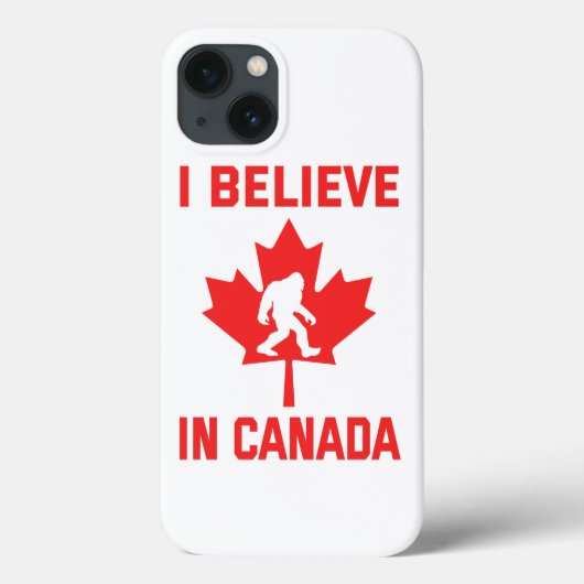 Coques Case-Mate iPhone Je Crois Au Canada - Bigfoot Drôle (Verso)