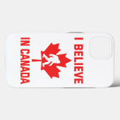 Coques Case-Mate iPhone Je crois au Canada - Funny Bigfoot (Verso (horizontal))