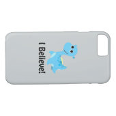 Coques Case-Mate iPhone Je Crois ! Cute Blue Nessie (Dos (Horizontal))