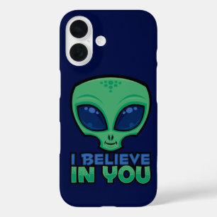 Coques iPhone 16 Je Crois En Vous Alien De Dessin Amical