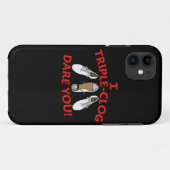 Coques Case-Mate iPhone Je défi de Triple-Entrave vous (Dos (Horizontal))
