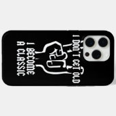 Coques Case-Mate iPhone Je deviens un classique (Verso (horizontal))