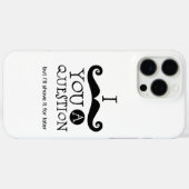 Coques Case-Mate iPhone Je Dois Vous Poser Une Question (Verso (horizontal))