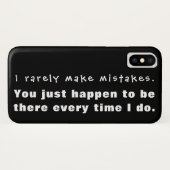 Coques Case-Mate iPhone Je fais rarement des erreurs, il se trouve que tu (Dos (Horizontal))