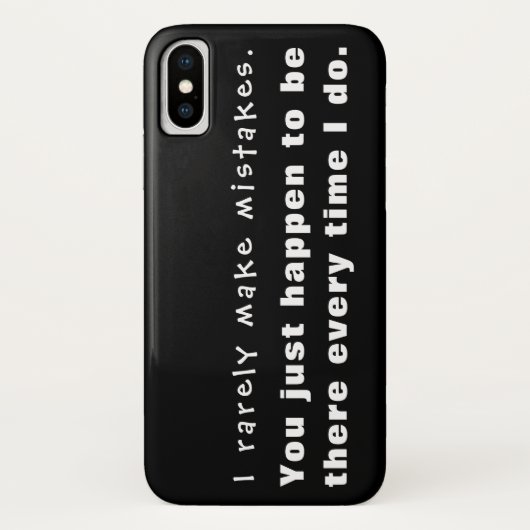 Coques Case-Mate iPhone Je fais rarement des erreurs, il se trouve que tu (Dos)