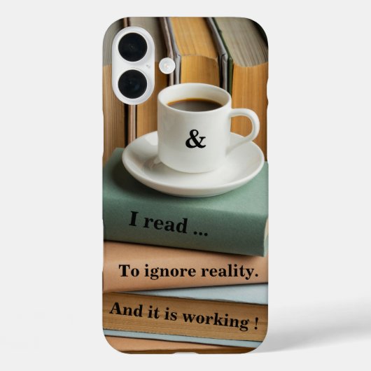 Coques Case-Mate iPhone Je lis pour ignorer la réalité, ça marche (Verso)