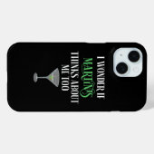 Coques Case-Mate iPhone Je me demande si Martinis pense aussi à moi (Verso (horizontal))