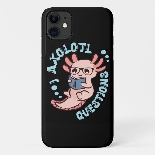 Coques Case-Mate iPhone Je me pose des questions sur l'Axolotl (Dos)