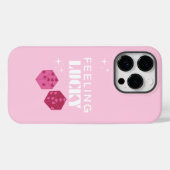 Coques Case-Mate iPhone Je me sens chanceuse, fille chanceuse, fille chanc (Verso (horizontal))