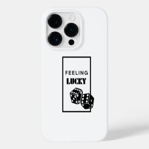Coque Pour iPhone 14 Pro Je me sens chanceuse, fille chanceuse, fille chanc