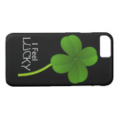 Coques Case-Mate iPhone Je Me Sens Lucky Four Leaf Clover (Dos (Horizontal))
