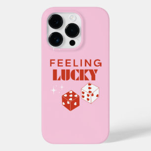Coque Pour iPhone 14 Pro Je Me Sens Lucky, Lucky Girl, Luckiest Girl, Rose