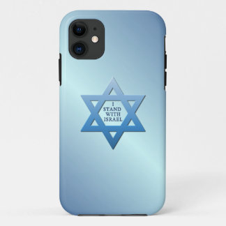 Case-Mate iPhone Case Je me tiens avec l'étoile de David juive de