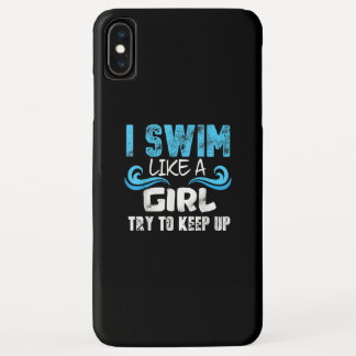 Case-Mate iPhone Case Je Nage Comme Une Fille Essaie De Rester Au Niveau