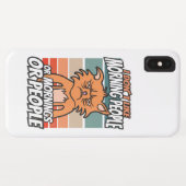 Coques Case-Mate iPhone Je n'aime pas les matins, les matins ou les gens (Dos (Horizontal))