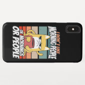 Coques Case-Mate iPhone Je n'aime pas les matins, les matins ou les gens (Dos (Horizontal))