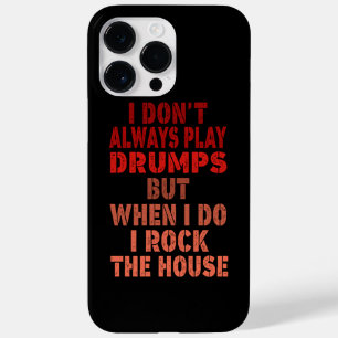 Coque Pour Pour iPhone 14 Pro Max Je ne joue pas toujours à la batterie drumm rétro
