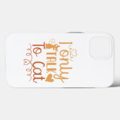 Coques Case-Mate iPhone Je ne parle qu'au chat (Verso (horizontal))