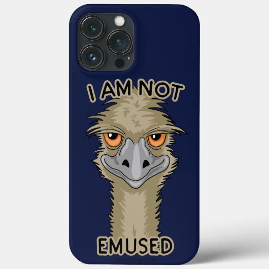 Coques Case-Mate iPhone Je Ne Suis Pas Emusé Drôle Emu Pun (Verso)