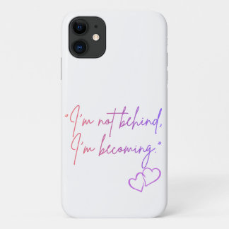 Case-Mate iPhone Case Je ne suis pas en retard, je deviens – Amour de so