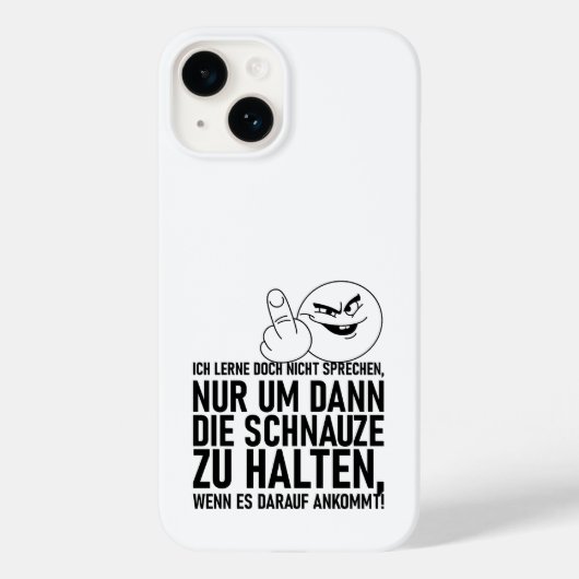 COQUES Case-Mate iPhone JE NE SUIS PAS EN TRAIN D'APPRENDRE À PARLER (Verso)