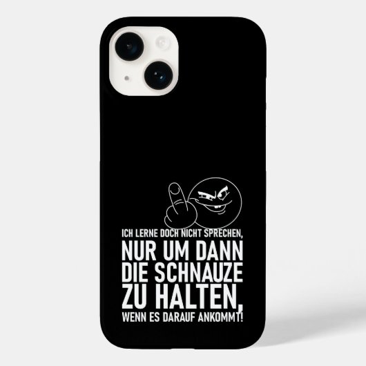 COQUES Case-Mate iPhone JE NE SUIS PAS EN TRAIN D'APPRENDRE À PARLER (Verso)