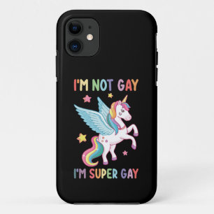 Case-Mate iPhone Case Je ne suis pas gay, je suis super gay fière LGBT L