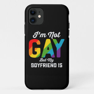 Case-Mate iPhone Case Je ne suis pas gay mais mon petit ami est drôle Fi