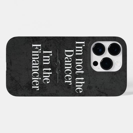 Coques Case-Mate iPhone Je ne suis pas la danseuse (Verso (horizontal))