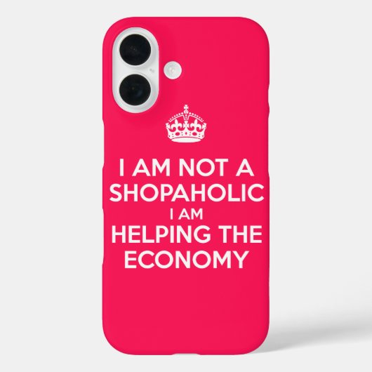 Coques Case-Mate iPhone Je ne suis pas une accro du shopping (Verso)
