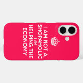 Coques Case-Mate iPhone Je ne suis pas une accro du shopping (Verso (horizontal))
