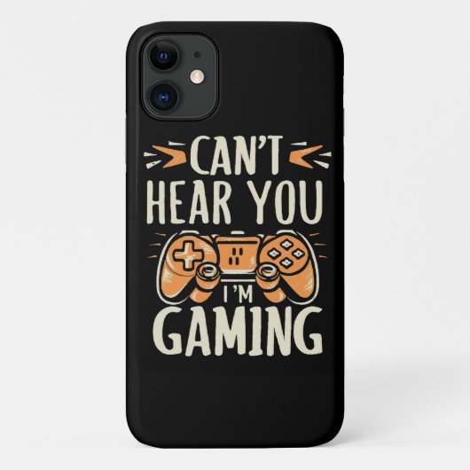 Coques Case-Mate iPhone Je ne t'entends pas je joue (Dos)