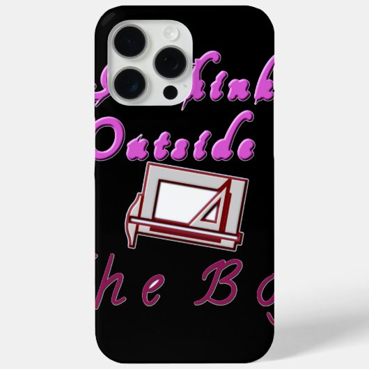 Coques Case-Mate iPhone Je pense à l'extérieur de la boîte ZA. (Verso)