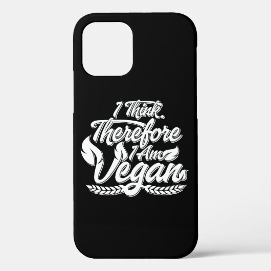 Coques Case-Mate iPhone Je Pense Que Je Suis Vegan. (Verso)