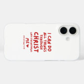 Coques Case-Mate iPhone Je Peux Faire Tout Philippiens 4:13 (Verso (horizontal))