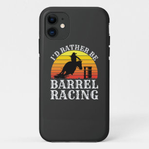 Case-Mate iPhone Case Je préfère être Barrel Racing Retro Cowgirl Rod