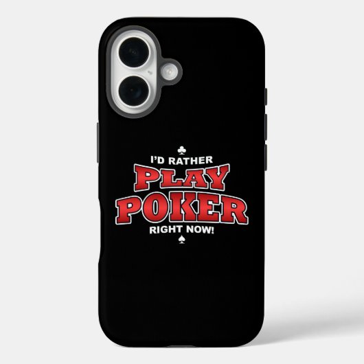 Coques Case-Mate iPhone Je préfère jouer au poker (Verso)