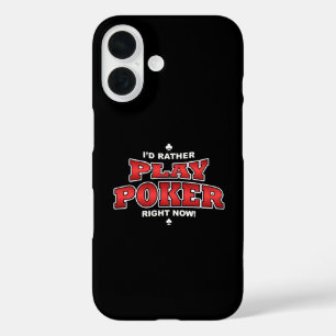 Coques iPhone 16 Je préfère jouer au poker maintenant