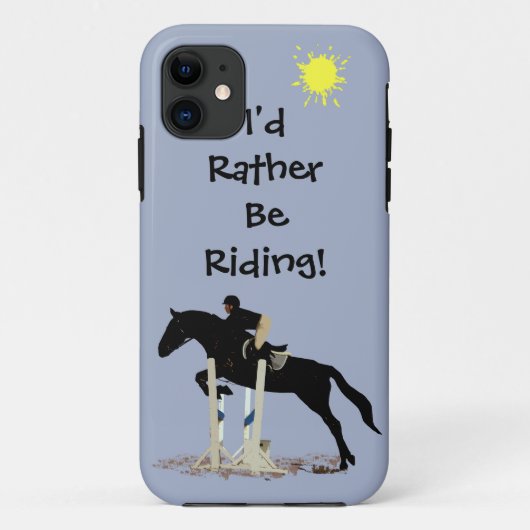 Coques Case-Mate iPhone Je Préférerais Faire Le Tour !Cheval (Dos)