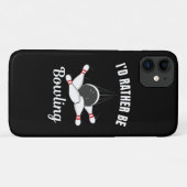 Coques Case-Mate iPhone Je préférerais jouer au bowling (Dos (Horizontal))